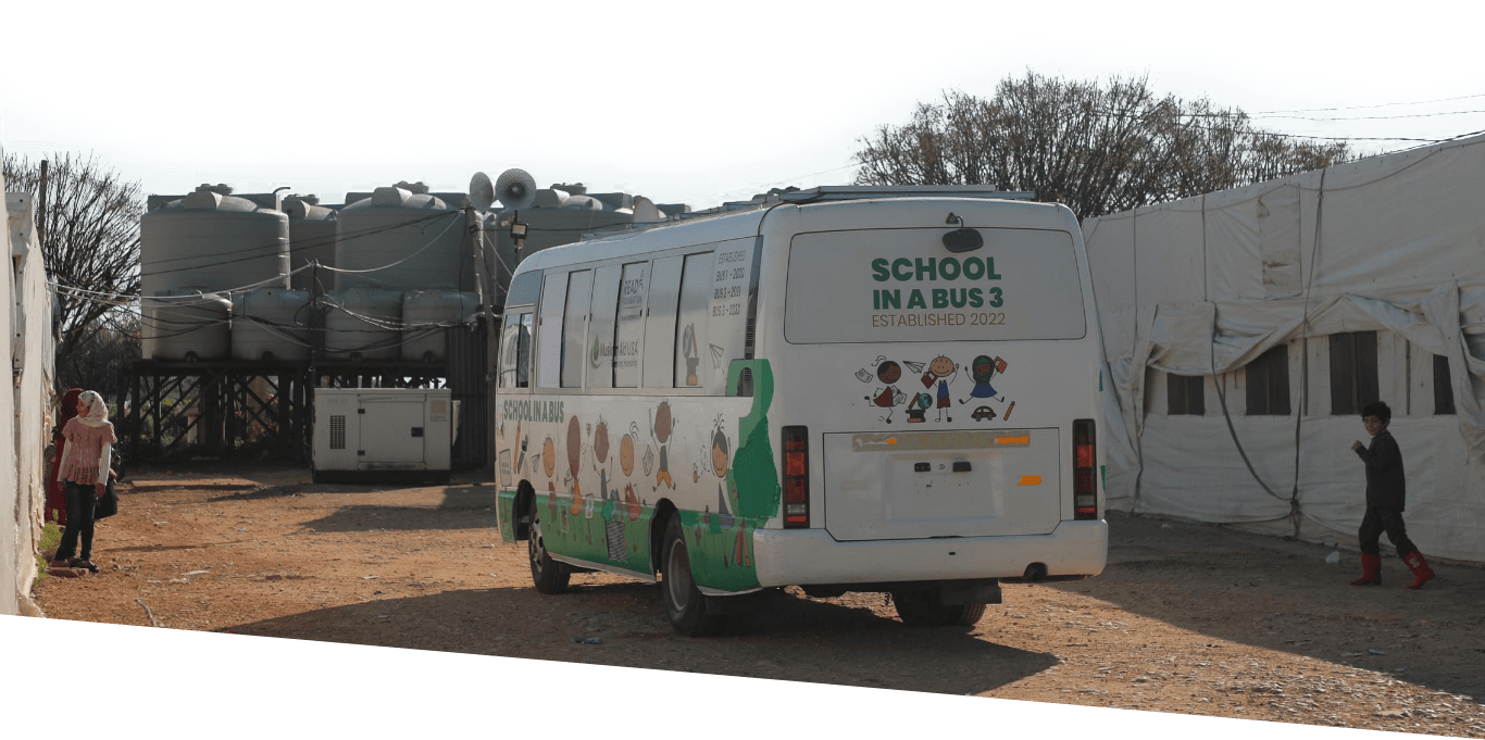 Donate for school in a bus