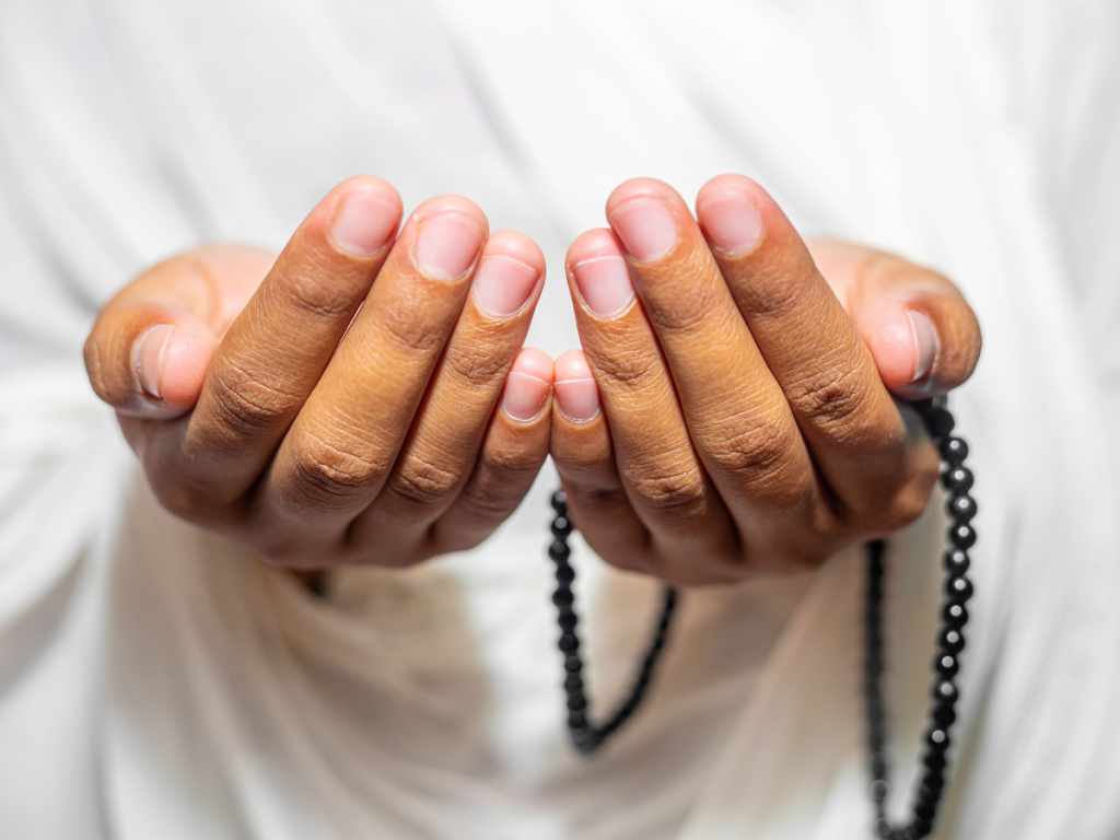 A Muslim making dua