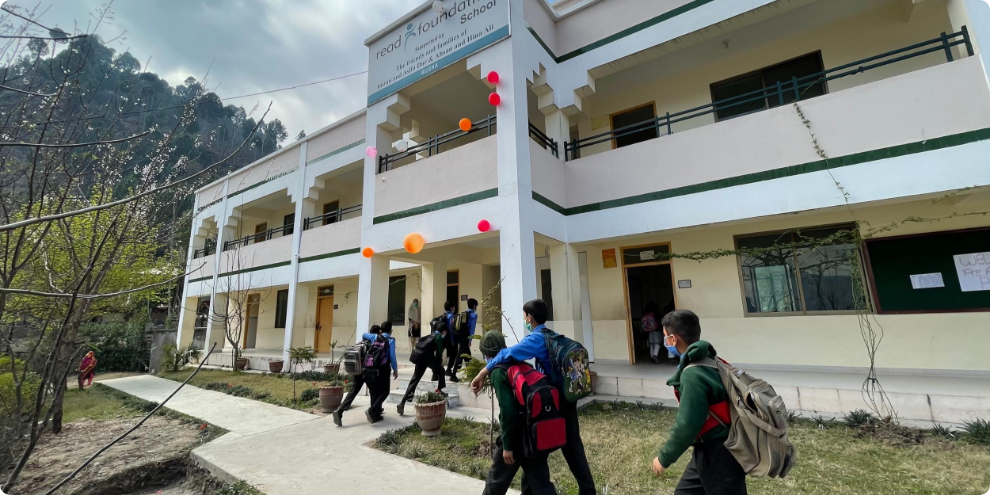 Children going to school